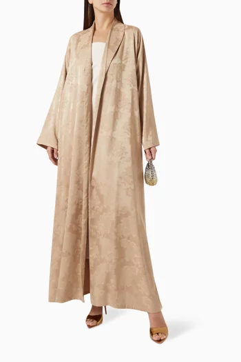 Floral Embossed Zainah Cut Abaya