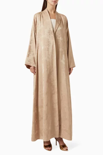 Floral Embossed Zainah Cut Abaya
