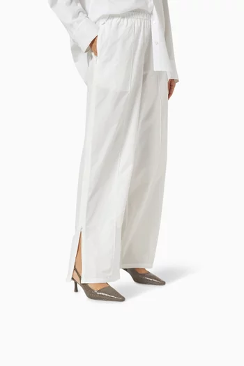 60 Slingback Pumps in Croc-embossed Leather