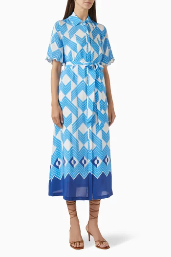 Sonia Shirt Dress in Silk
