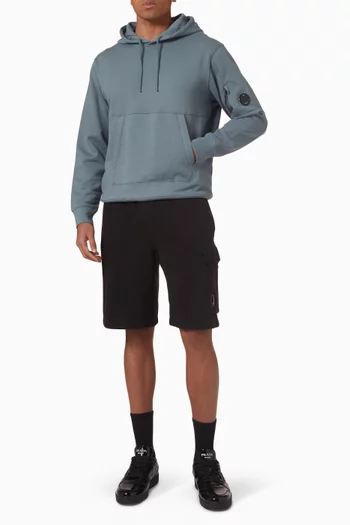 Diagonal Hoodie in Cotton Fleece