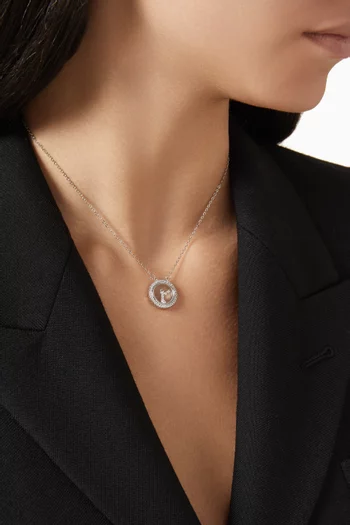 Arabic Letter Alif Pendant Necklace in Sterling Silver