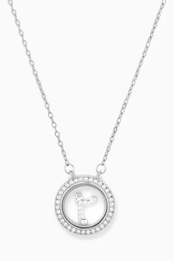 Arabic Letter Alif Pendant Necklace in Sterling Silver