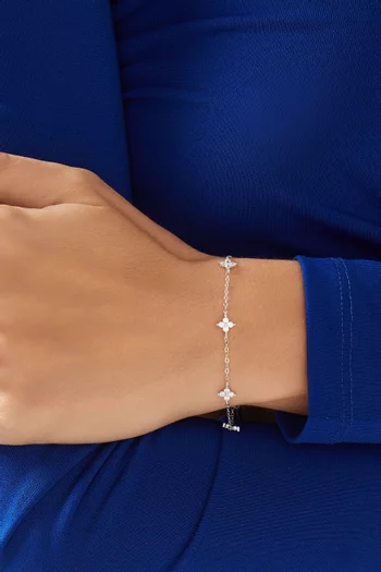 Irene Star Charm Bracelet in Sterling Silver