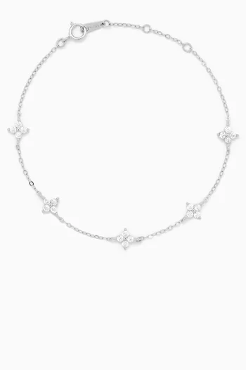 Irene Star Charm Bracelet in Sterling Silver