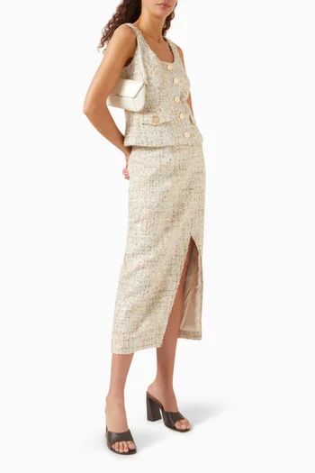 Georgia Vest Top in Tweed