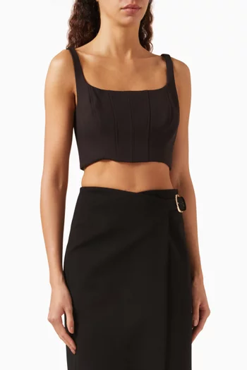 Rhea Crop Corset Tank Top