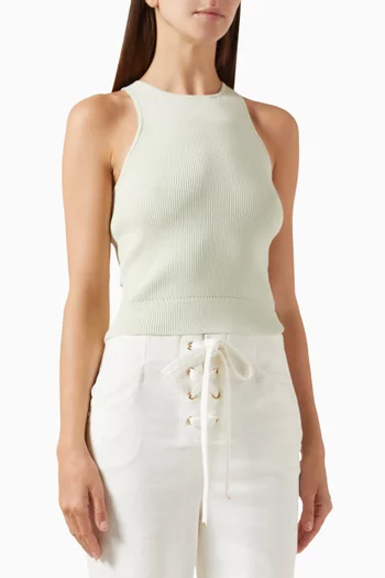 Avery Racerback Tank Top in Rayon-blend