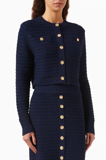 Miller Knit Cardigan in Mercerised Cotton