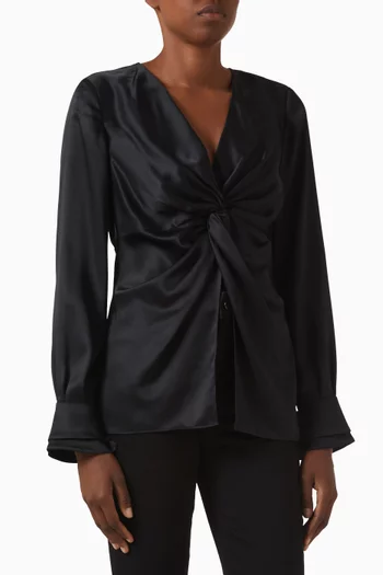 Laurent Twist-front Blouse