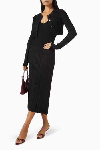Gabrielle Micro Cardigan in Rayon Blend