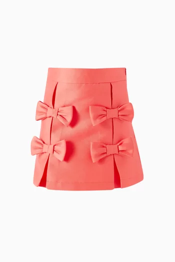 Pleated Bow Skirt