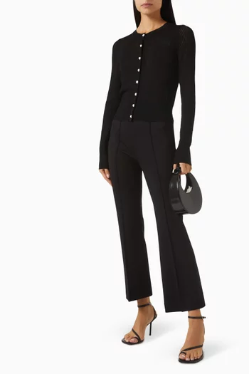Molly Cardigan in Ribbed-knit
