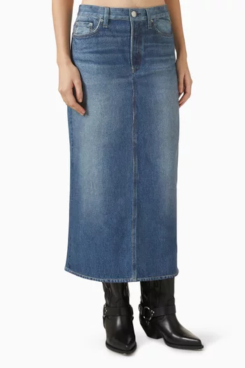Miramar Gillian Midi Skirt in Denim