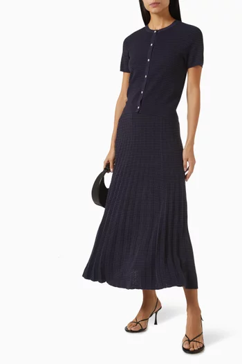 Eloise Pleated Midi Skirt