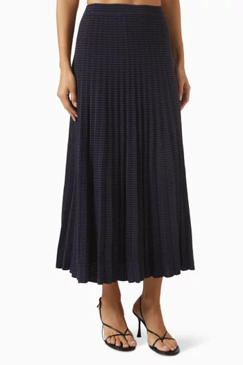 Eloise Pleated Midi Skirt