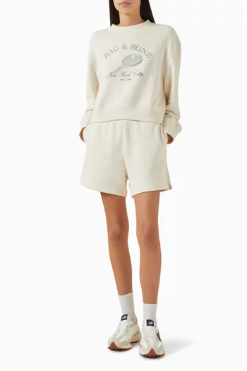 Vintage Midi Shorts in Cotton-terry