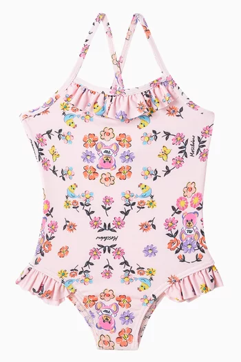Floral One-piece Swimsuit