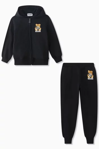 Teddy Bear Logo Tracksuit in Cotton Jersey