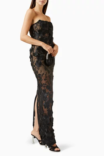 Jasmine Sheer Gown in Viscose Blend