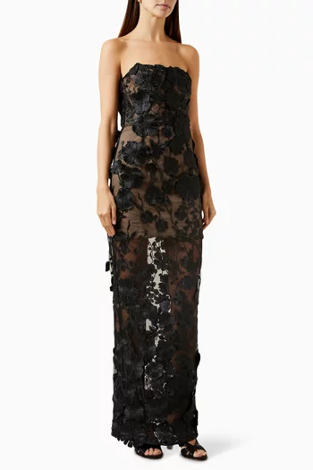 Jasmine Sheer Gown in Viscose Blend