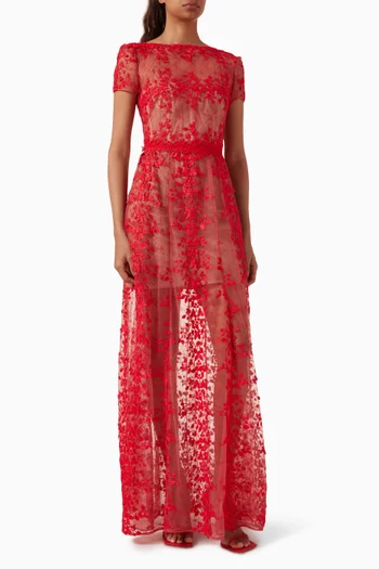 Megan Embroidered Gown
