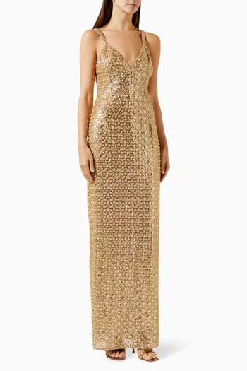 Allegra Sequin-embellished Gown