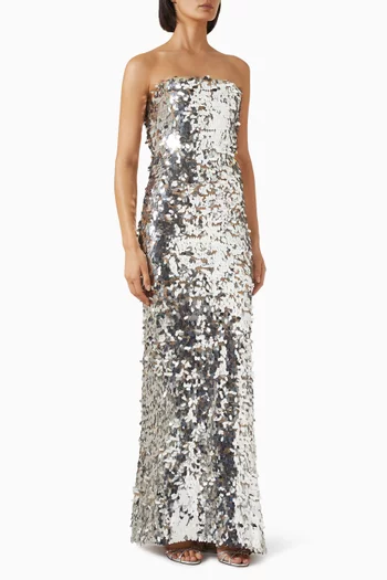 Farah Sequin-embellished Gown