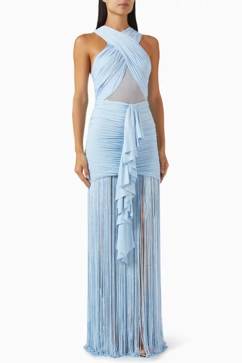 Valeria Fringe Maxi Dress