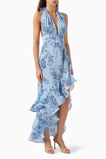 Poppy Maxi Dress in Silk-blend