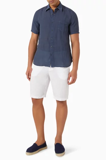 Short-sleeve Shirt in Linen