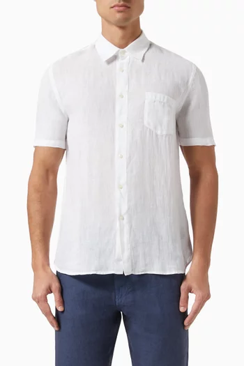 Short-sleeve Shirt in Linen