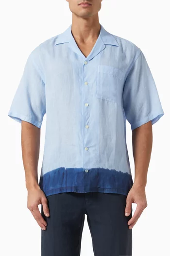 Dyed-effect Shirt in Linen