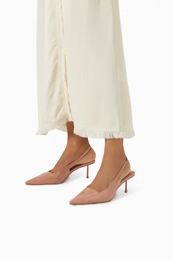 G55 Slingback Pumps in Faux Suede