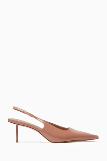 G55 Slingback Pumps in Faux Suede