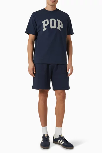 Training Jogger Shorts in Cotton-blend