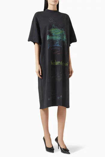 DIY Imprint T-shirt Dress in Jersey