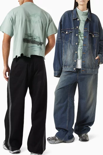 Unisex DIY Imprint Cropped T-shirt in Jersey