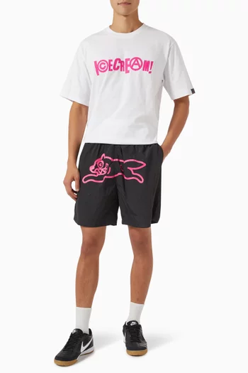 Running Dog Swim Shorts in Nylon