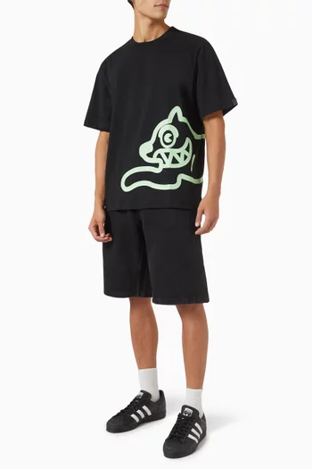 Jumbo Running Dog T-shirt in Cotton