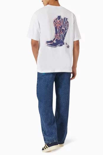 Cowboy Boot T-shirt in Cotton