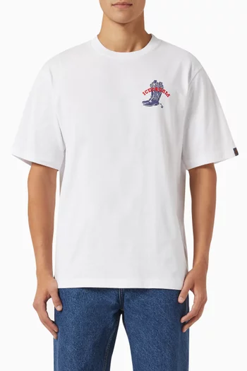 Cowboy Boot T-shirt in Cotton