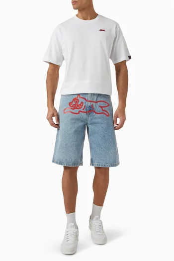 Running Dog Shorts in Denim
