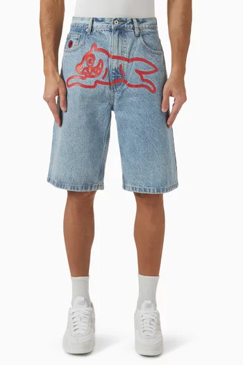 Running Dog Shorts in Denim