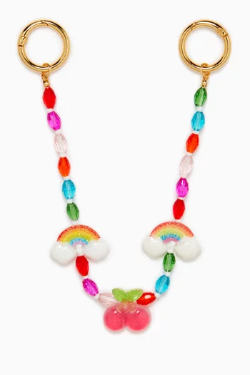 Cherry Pop Bag Chain in 18kt Gold-plated Brass