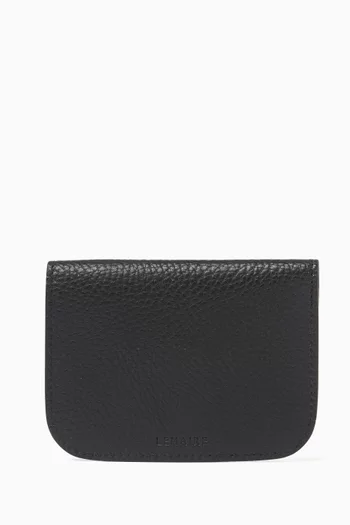 Soft Tab Card Holder in Leather