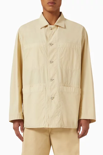 Workwear Shirt Jacket in Cotton Poplin