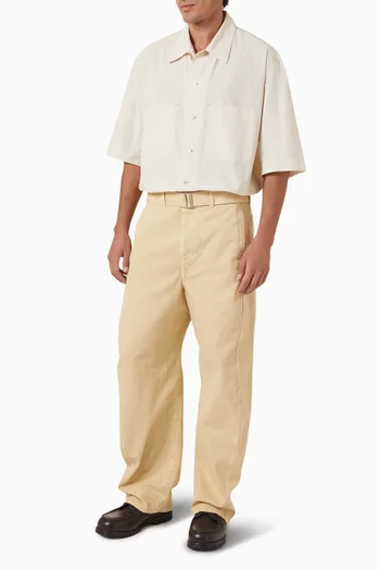 Convertible Shirt in Cotton-poplin