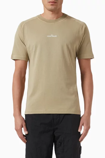 Embroidered-logo T-shirt in Cotton