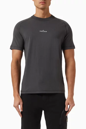 Embroidered-logo T-shirt in Cotton